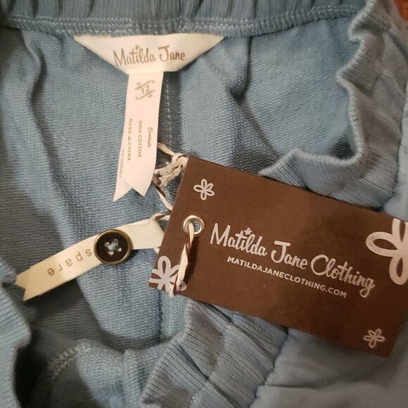 Matilda Jane Soft and Easy Elastic Waist Green Jogger Pant Size 12 NWT - Picture 2 of 4